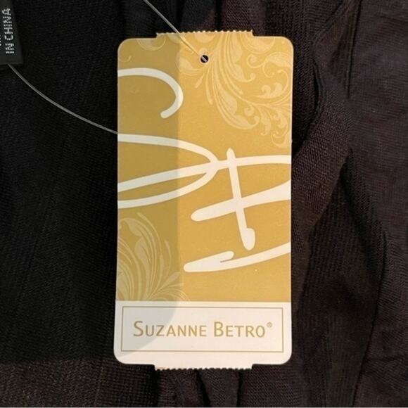 Suzanne Beto Black Ruffled Lace Boho Hippie Whimsigoth Dress NWT Size 2X - Picture 10 of 15